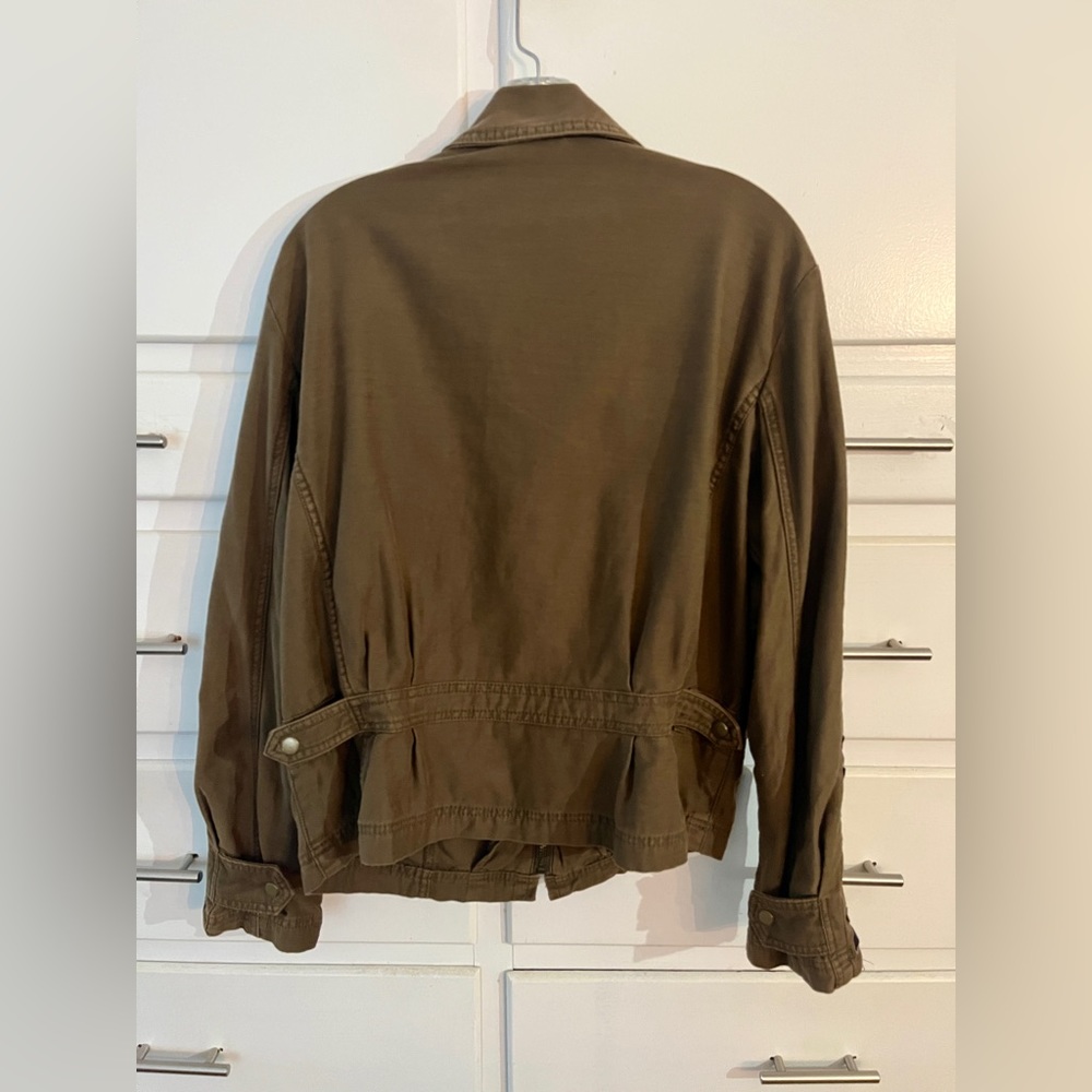 Free People Brown Lace-Up Utility Jacket - Picture 5 of 12